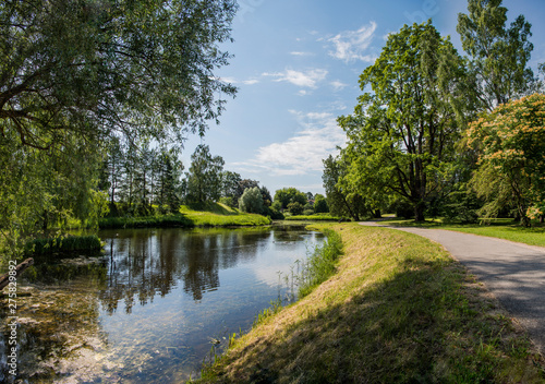 Salaspils city  Latvia Botanical Garden nature landscapes. 2019.