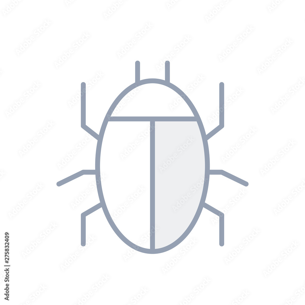 Computer bug icon. Computer virus vector icon. Software bug or program bug vector symbol for apps and websites Computer bug icon. Computer virus vector icon. Software bug or program bug vector symbol for apps and websites