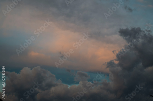 Storm clouds. The sky a background. Storm's coming.