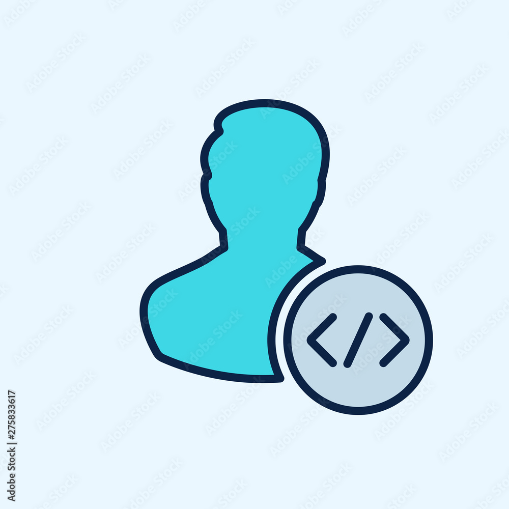 Programmer icon. Developer Programmer icon. Developer