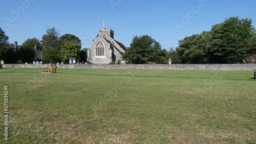 The church on the green and a great day for a wedding © Bruce
