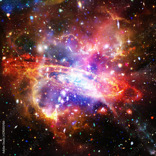 Galaxy and stars. The elements of this image furnished by NASA. © wowinside