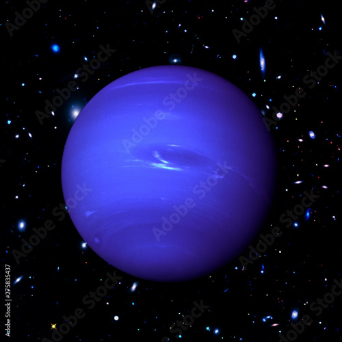 Neptune. Planet of the solar system. Eighth planet. The elements of this image furnished by NASA.