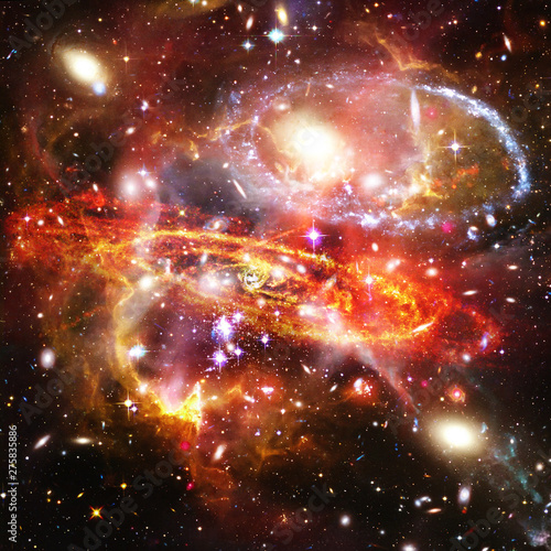 Fototapeta Naklejka Na Ścianę i Meble -  Galaxy and stars. The elements of this image furnished by NASA.