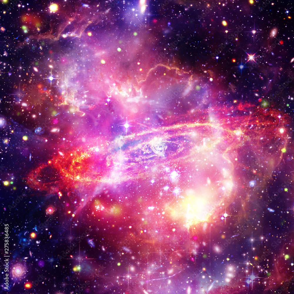 Fototapeta premium Space Background with Colorful Galaxy Cloud Nebula. The elements of this image furnished by NASA.