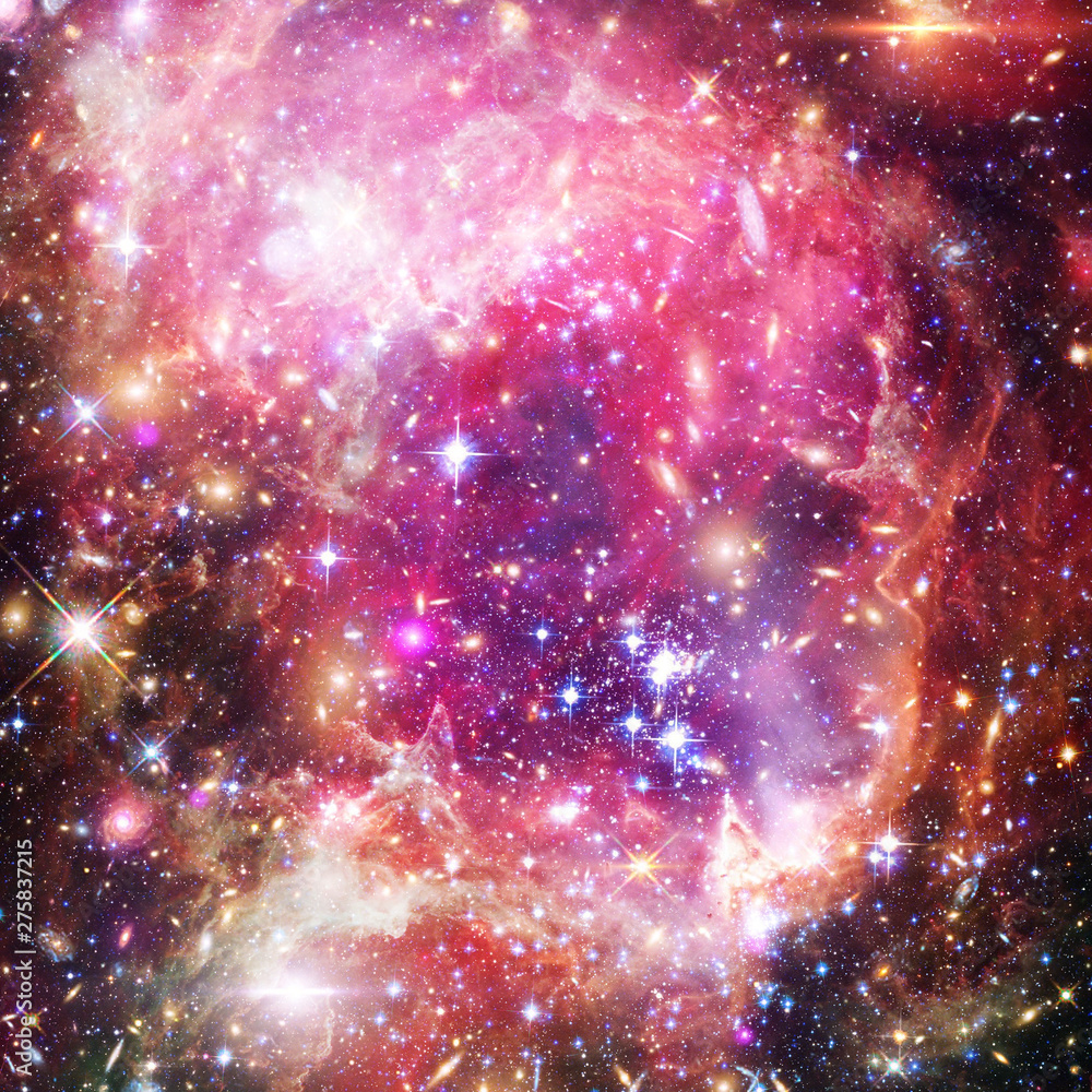 Galaxy, nebula and gas. The elements of this image furnished by NASA.