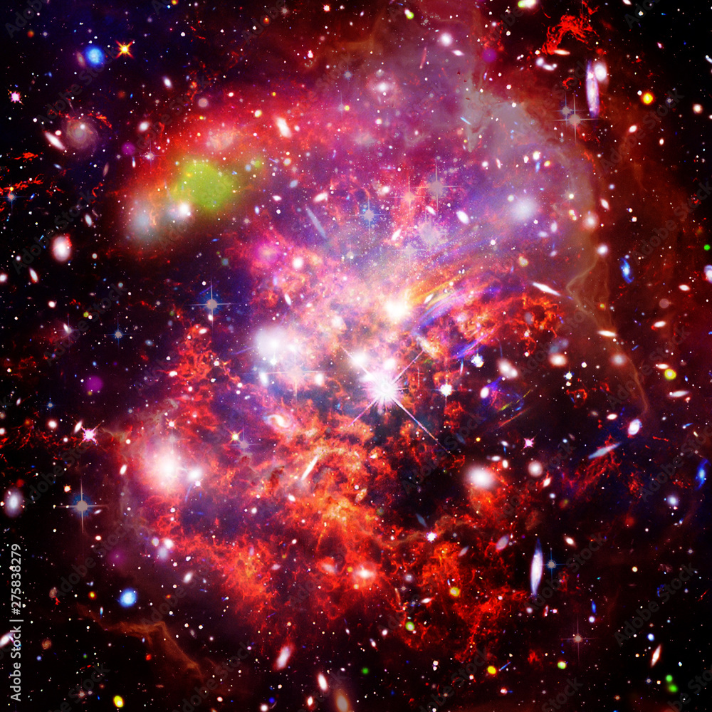 Cosmic galaxy background. Stars and cosmic gas.The elements of this image furnished by NASA.