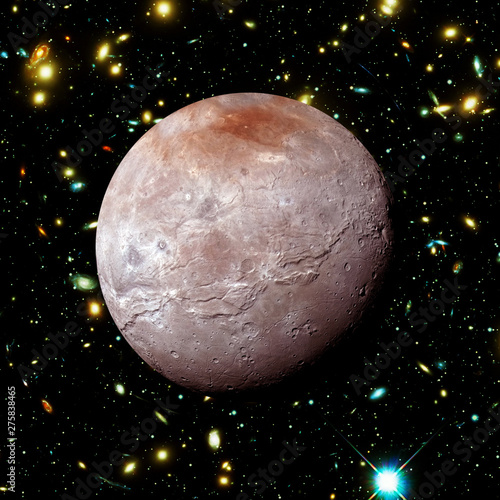 Pluto. Dwarf planet of the solar system. The elements of this image furnished by NASA.