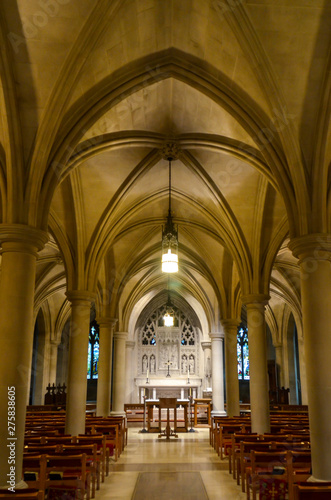 interior of the cathedral of Washington National Cathedral USA DC © Faris