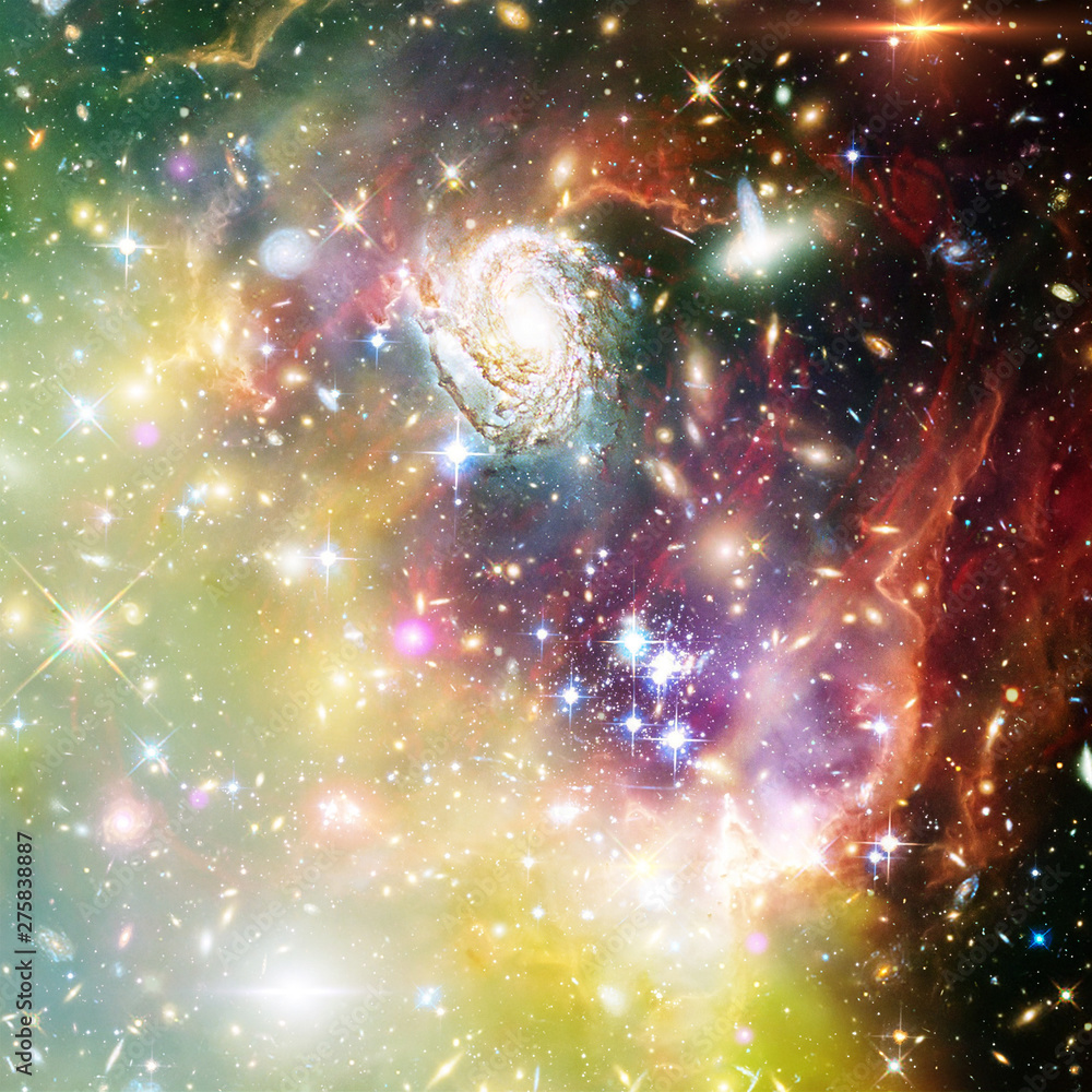 Fototapeta premium Galaxy, nebula and gas. The elements of this image furnished by NASA.