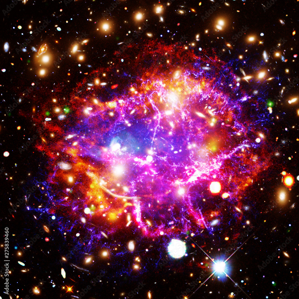 Fototapeta premium Galaxies. The elements of this image furnished by NASA.
