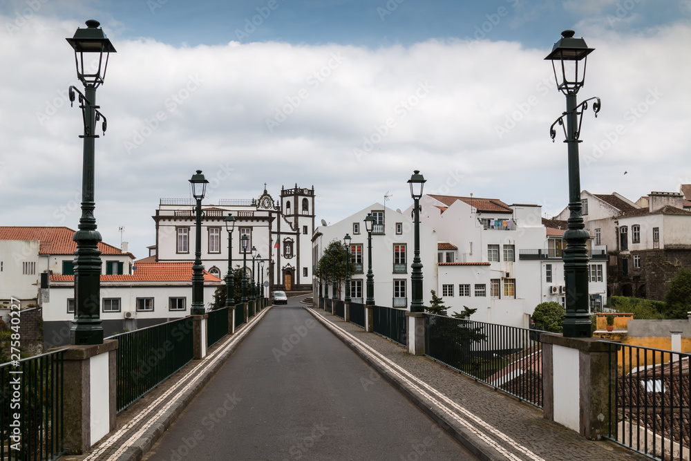 Bridge and city view, Nordeste, Sao Miguel
