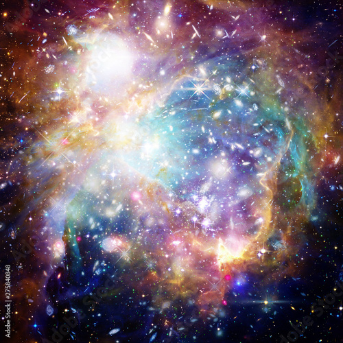 Galaxy and light. The elements of this image furnished by NASA.