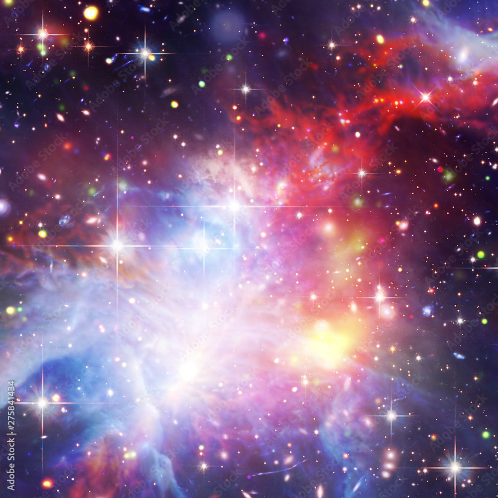 Fototapeta premium Marvelous galaxy in a deep space. The elements of this image furnished by NASA.