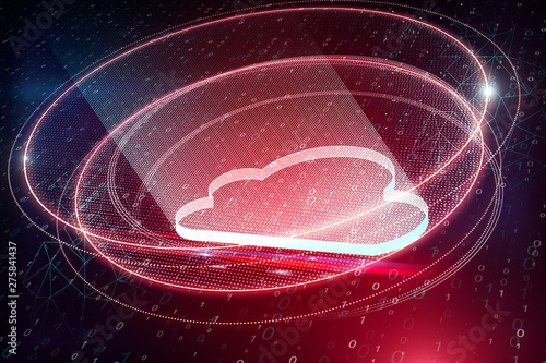 Creative red cloud computing
