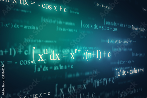 Obraz na plátně Creative math backdrop