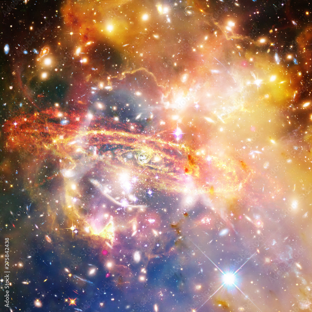 Fototapeta premium Galaxy and stars. The elements of this image furnished by NASA.