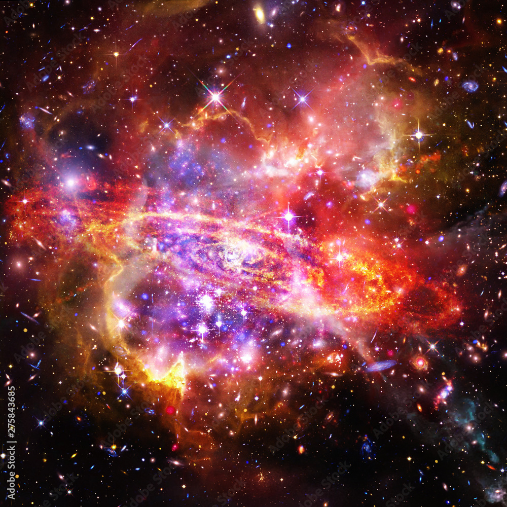 Fototapeta premium Galaxy and stars. The elements of this image furnished by NASA.