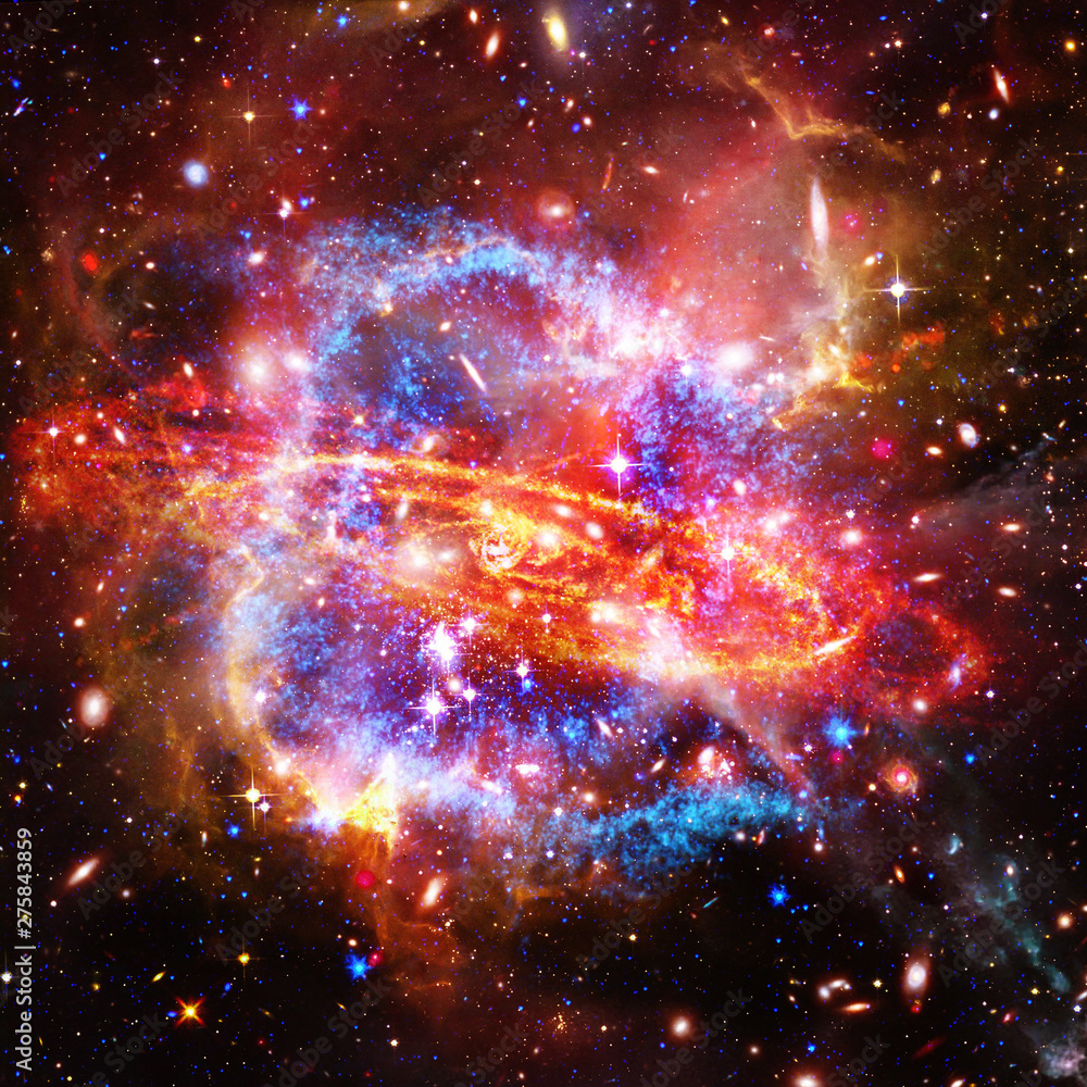 Galaxy and stars. The elements of this image furnished by NASA.