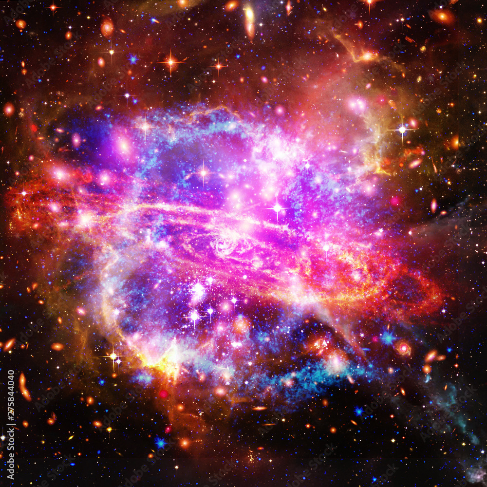 Galaxy and stars. The elements of this image furnished by NASA.