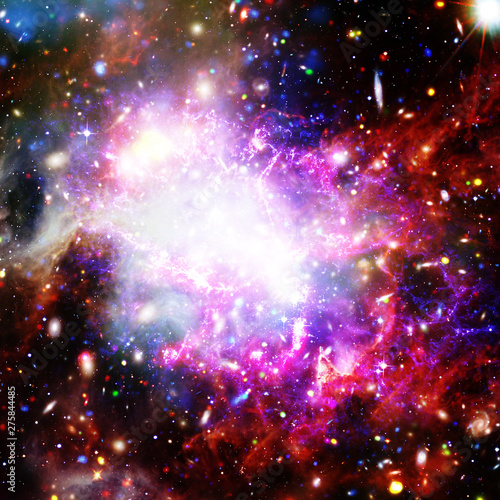 Fototapeta Naklejka Na Ścianę i Meble -  Galaxy and stardust. The elements of this image furnished by NASA.