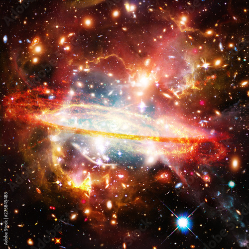Fototapeta Naklejka Na Ścianę i Meble -  Galaxy and stars. The elements of this image furnished by NASA.