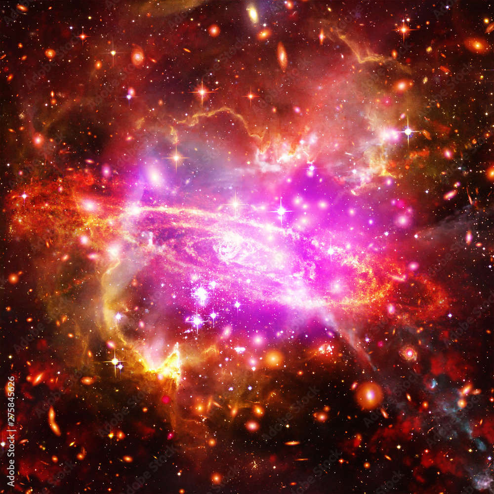 Fototapeta premium Galaxy and stars. The elements of this image furnished by NASA.