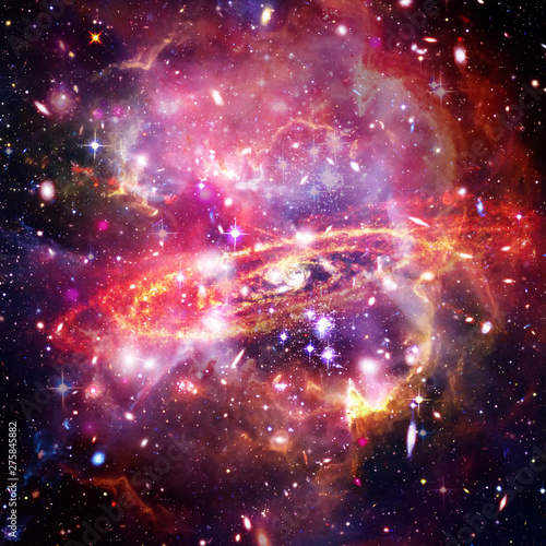 Cosmic galaxy background. Stars and cosmic gas.The elements of this image furnished by NASA.