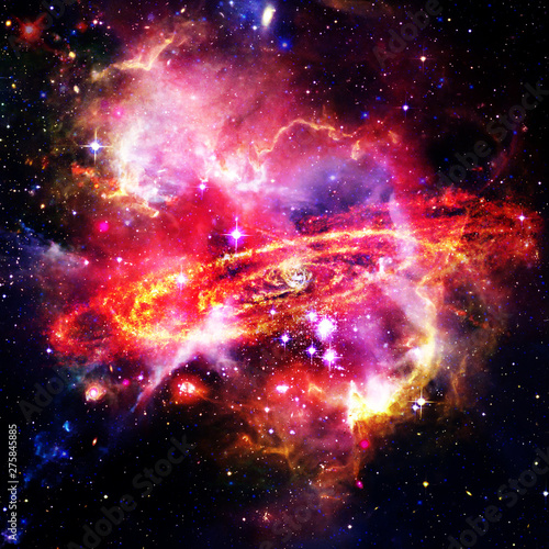 Space Background with Colorful Galaxy Cloud Nebula. The elements of this image furnished by NASA. © wowinside