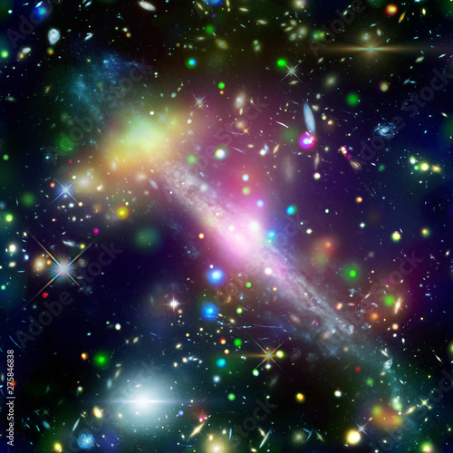 Highly detailed epic galaxy and stars. The elements of this image furnished by NASA.