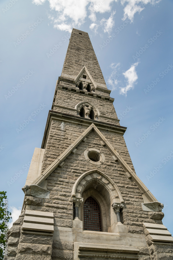 Saratoga Monument, Stone Obelisk in Saratoga NY, USA