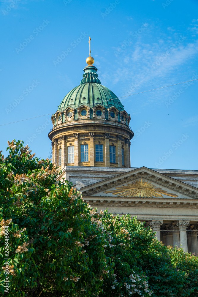 Fototapeta premium The Cathedral of the Kazan Icon of the Mother of God) is one of the largest temples of St. Petersburg.