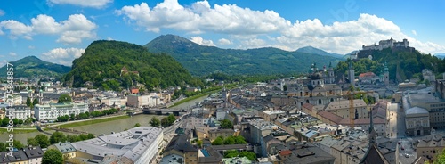Fototapeta Naklejka Na Ścianę i Meble -  Salzburg classic panorama