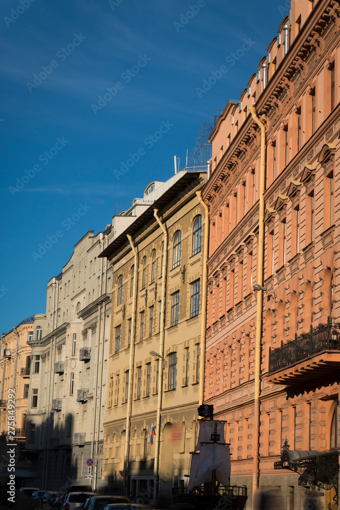 Naklejka premium Russia. Saint Petersburg. Old city. Ancient architecture