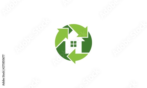 recycle symbol on green grass