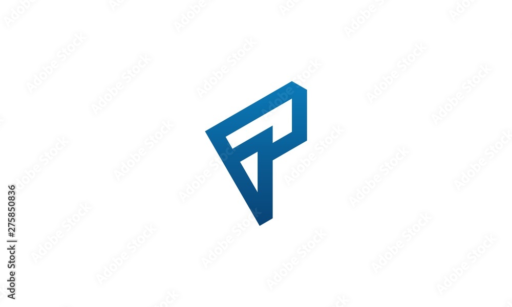 letter p abstract business logo letter p abstract business logo