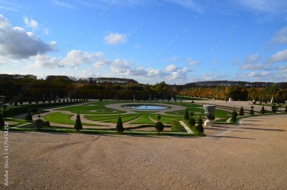 Autumn in the gardens of Versailles