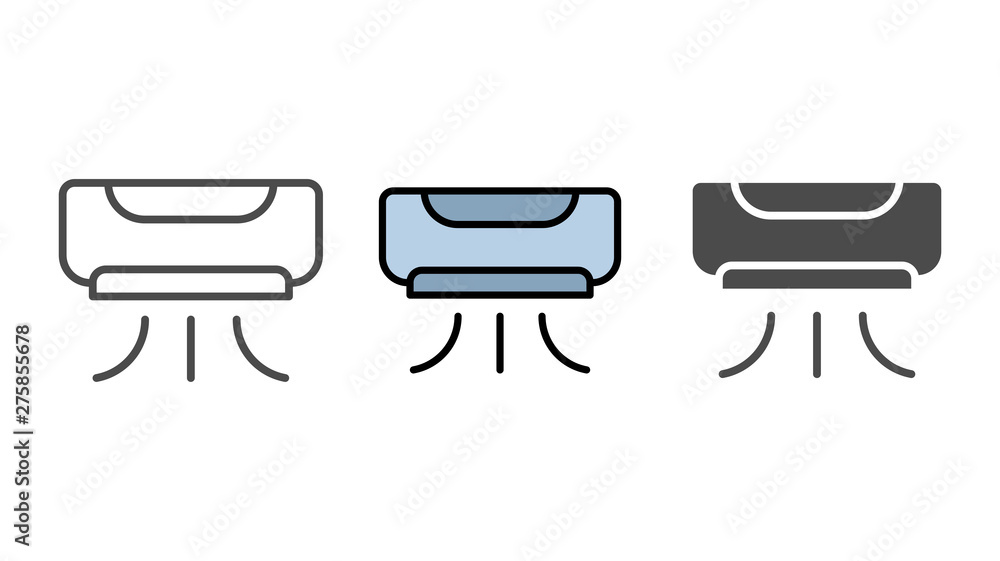 Air conditioner vector icon sign symbol Air conditioner vector icon sign symbol