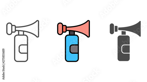 Air horn vector icon sign symbol