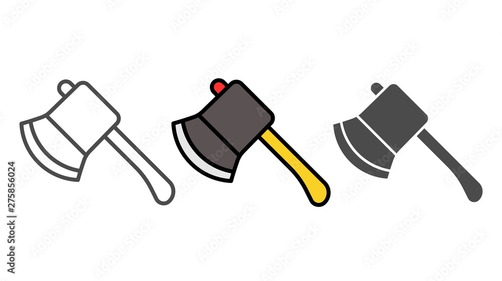 Axe vector icon sign symbol