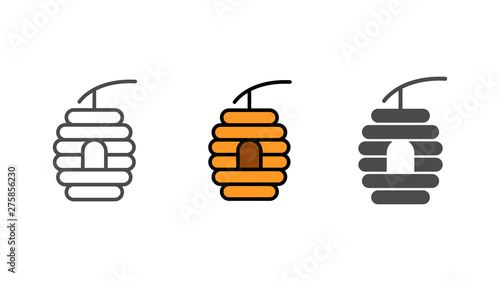Beehive vector icon sign symbol