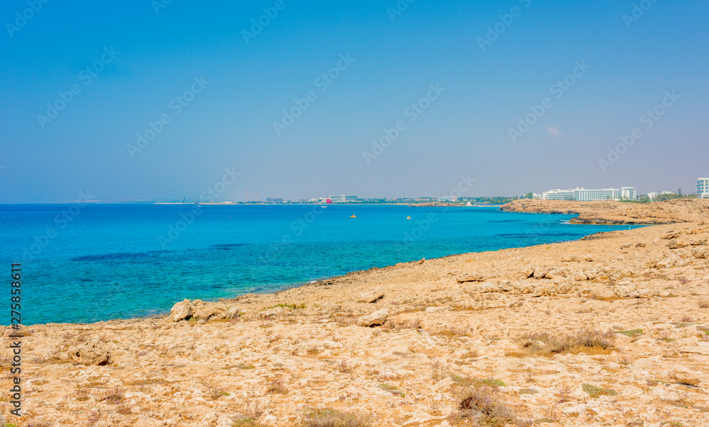  panorama of the beaches of ayia napa