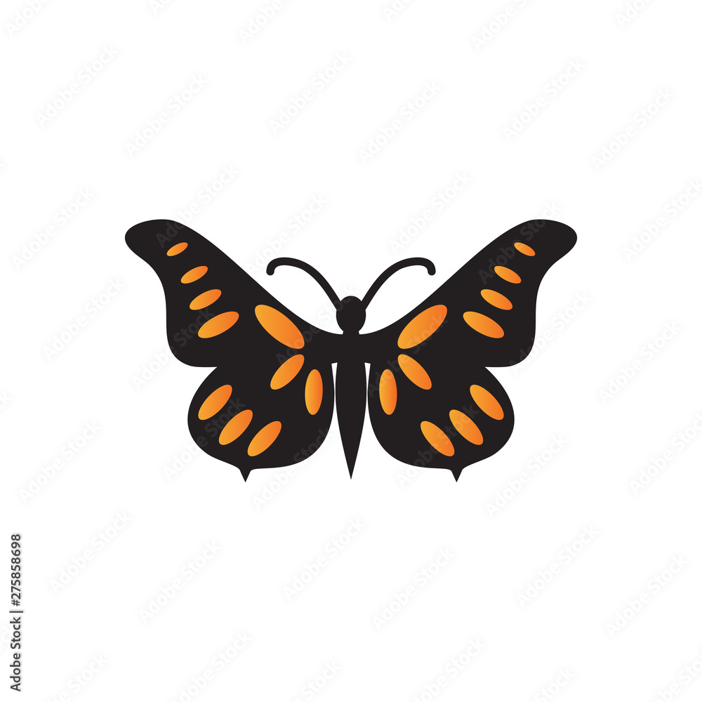 Fototapeta premium Butterfly logo design vector template