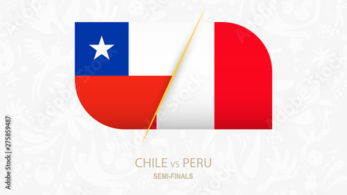 Chile vs Peru, Semi-finals of Football competition.