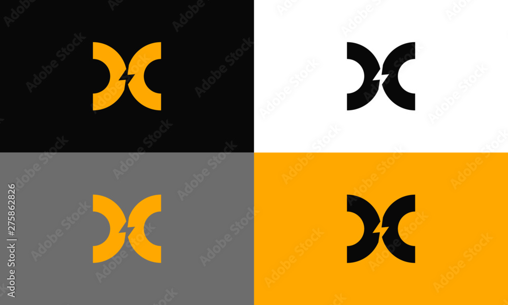 DC Monogram Logo Stock Vector | Adobe Stock