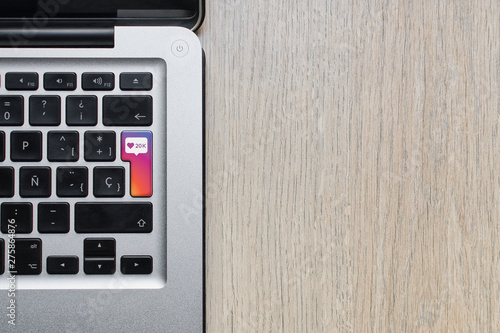 instagram like laptop key
