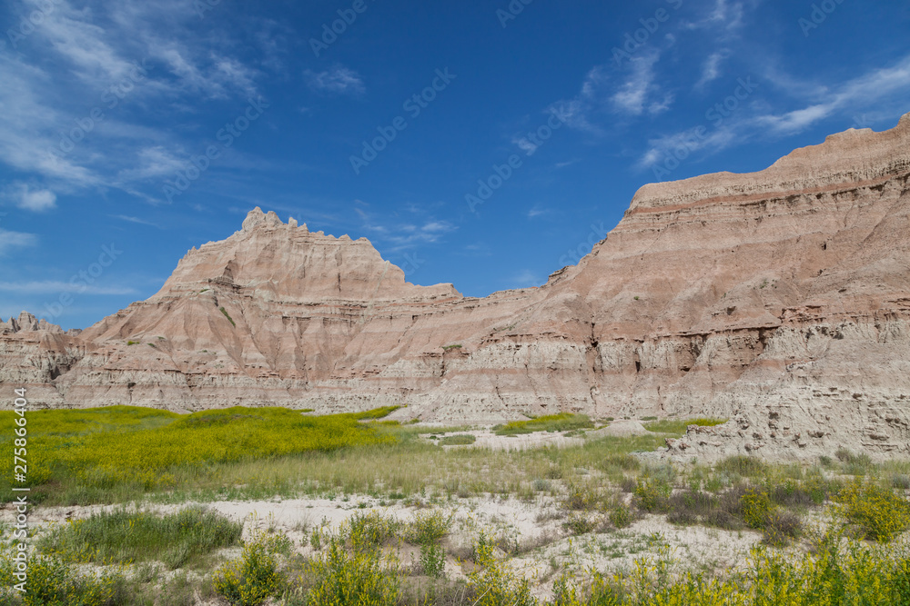 Fototapeta premium Badlands National Park Mountain Formations