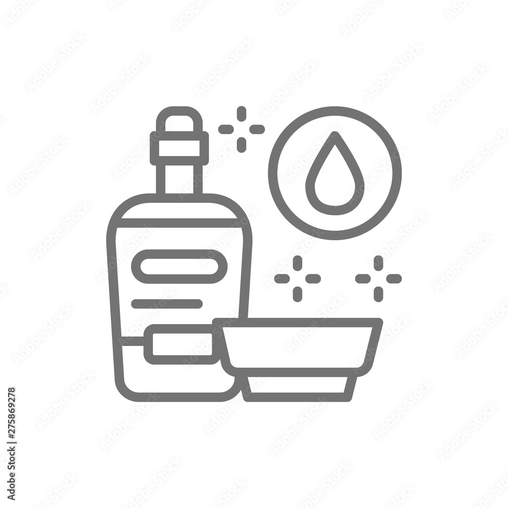 Soy sauce, liquid seasoning line icon. Soy sauce, liquid seasoning line icon.