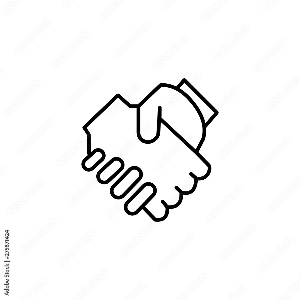 Handshake icon logo
