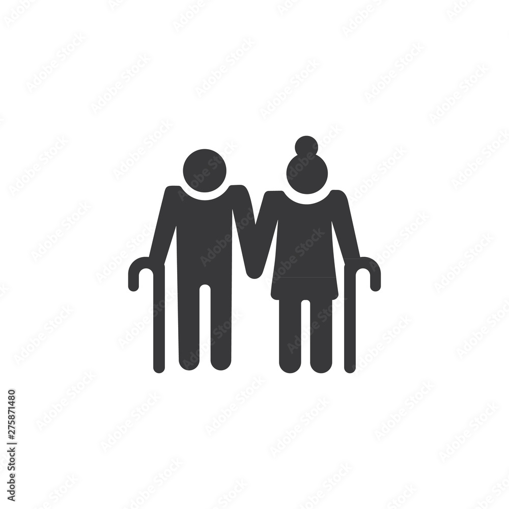 Old couple icon Old couple icon